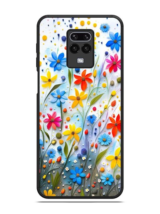 Vibrant Floral Glossy Soft Edge Case for Xiaomi Redmi Note 9 Pro Max Chachhi