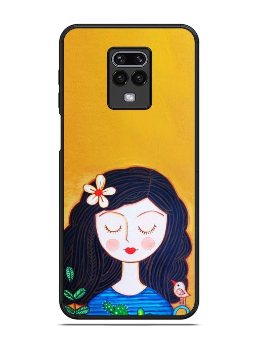 Girl Illustration Glossy Soft Edge Case for Xiaomi Redmi Note 9 Pro Max Chachhi