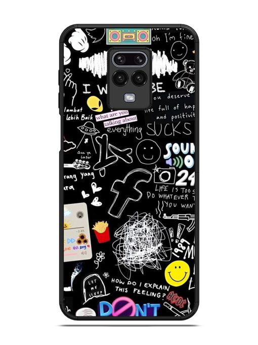 Doodle Diary Glossy Soft Edge Case for Xiaomi Redmi Note 9 Pro Max Chachhi