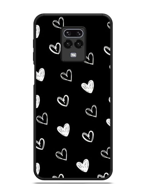 Scattered Hearts Glossy Soft Edge Case for Xiaomi Redmi Note 9 Pro Max Chachhi