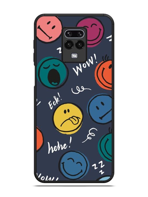 Emoticon Parade Glossy Soft Edge Case for Xiaomi Redmi Note 9 Pro Max Chachhi