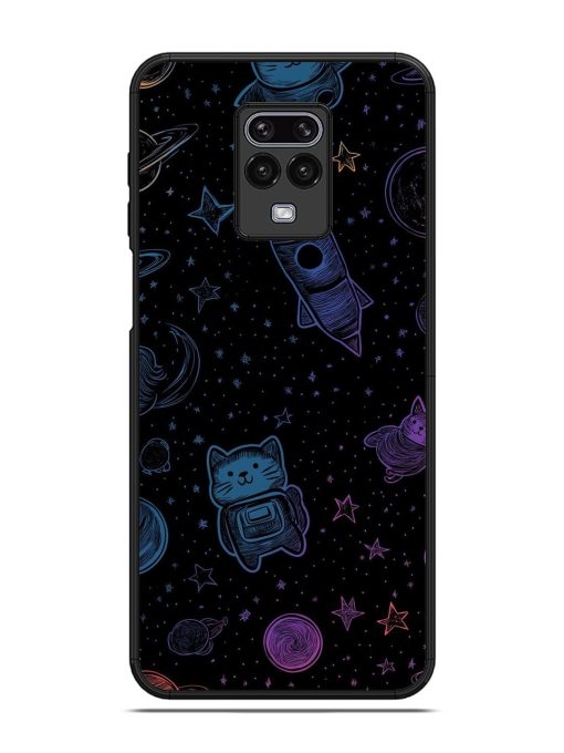 Cosmic Cat Chaos Glossy Soft Edge Case for Xiaomi Redmi Note 9 Pro Max Chachhi