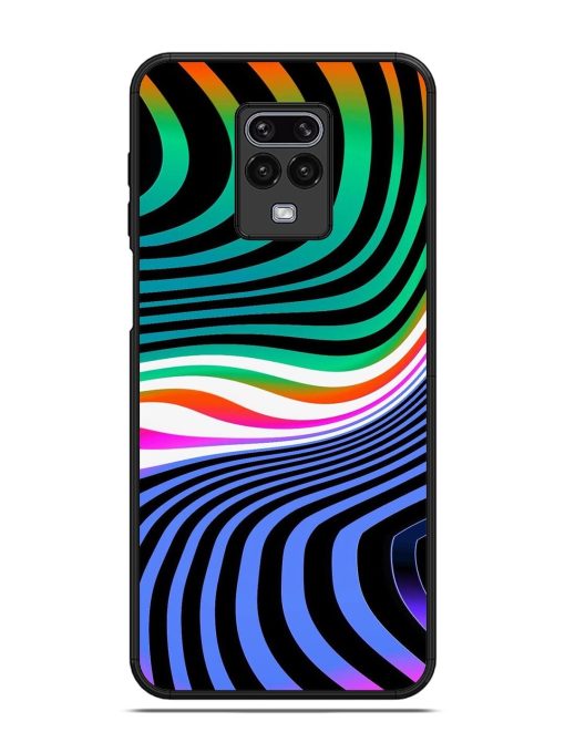 Psychedelic Waves Glossy Soft Edge Case for Xiaomi Redmi Note 9 Pro Max Chachhi