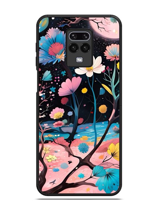 Cosmic Bloom Glossy Soft Edge Case for Xiaomi Redmi Note 9 Pro Max