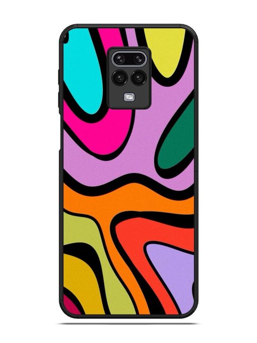 Groovy Swirls Glossy Soft Edge Case for Xiaomi Redmi Note 9 Pro Max