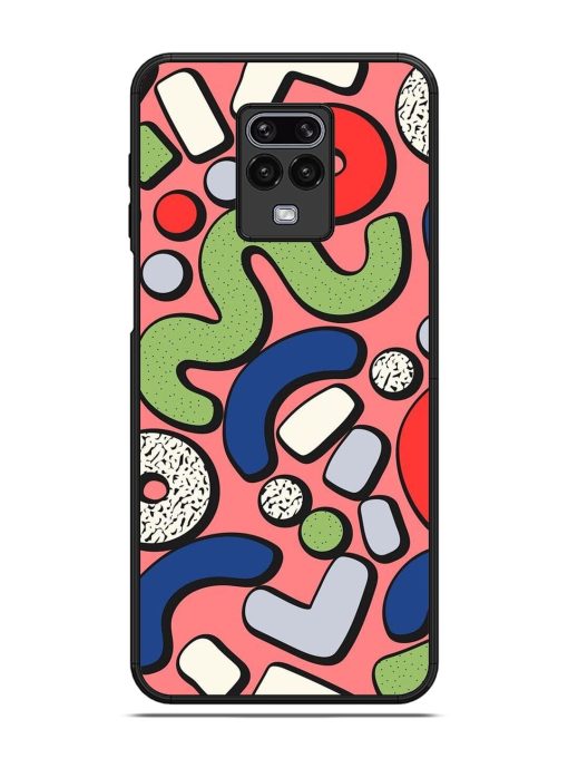 Groovy Geometric Shapes Glossy Soft Edge Case for Xiaomi Redmi Note 9 Pro Max Chachhi