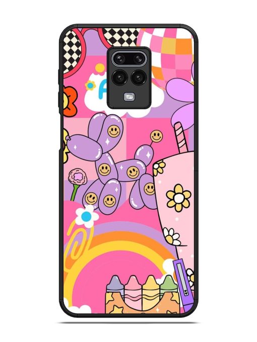 Whimsical Y2K Chaos Glossy Soft Edge Case for Xiaomi Redmi Note 9 Pro Max Chachhi