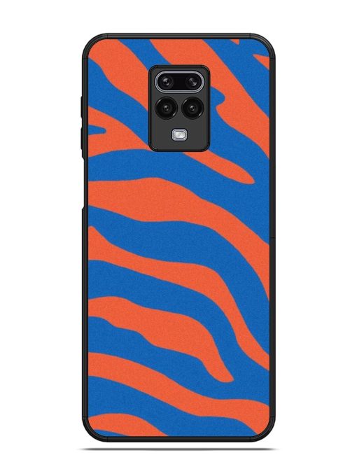 Zebra Stripes In Blue And Orange Glossy Soft Edge Case for Xiaomi Redmi Note 9 Pro Max Chachhi