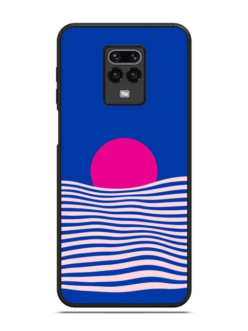 Pink Sunset Over Blue Waves Glossy Soft Edge Case for Xiaomi Redmi Note 9 Pro Max Chachhi