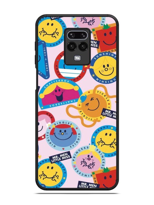 Whimsical Mr. Men & Little Miss Glossy Soft Edge Case for Xiaomi Redmi Note 9 Pro Max Chachhi