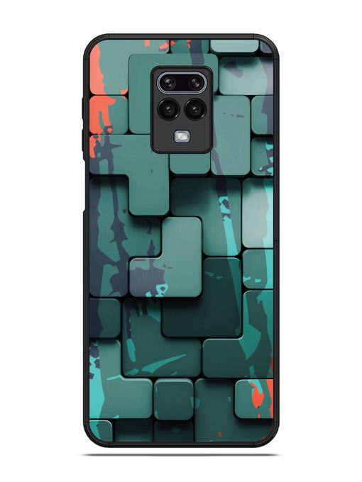 Abstract Geometric Mosaic Glossy Soft Edge Case for Xiaomi Redmi Note 9 Pro Max Chachhi