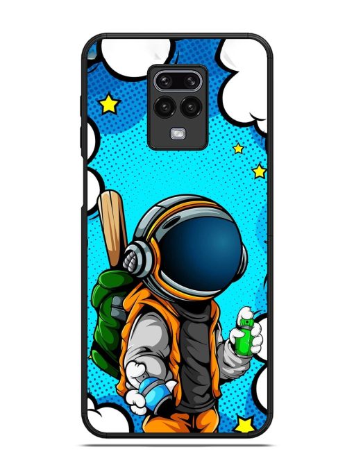 Space Graffiti Artist Glossy Soft Edge Case for Xiaomi Redmi Note 9 Pro Max Chachhi