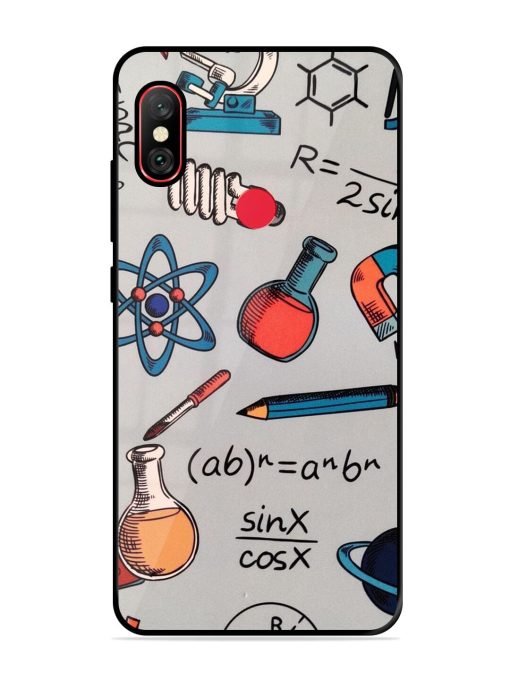 Science Doodle Glossy Soft Edge Case for Xiaomi Redmi Y2 Chachhi