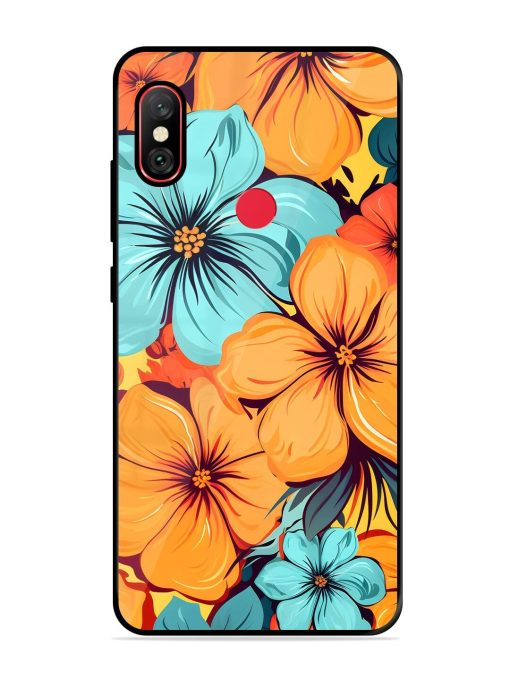 Tropical Bloom Glossy Soft Edge Case for Xiaomi Redmi Y2 Chachhi