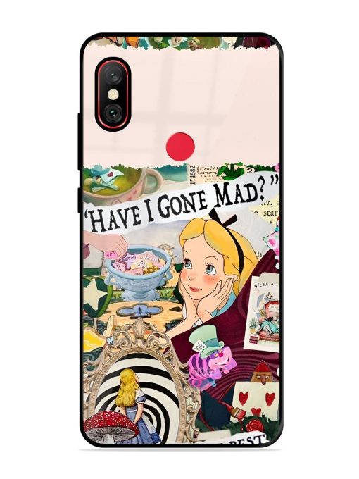 Mad Hatter'S Collage Glossy Soft Edge Case for Xiaomi Redmi Y2 Chachhi