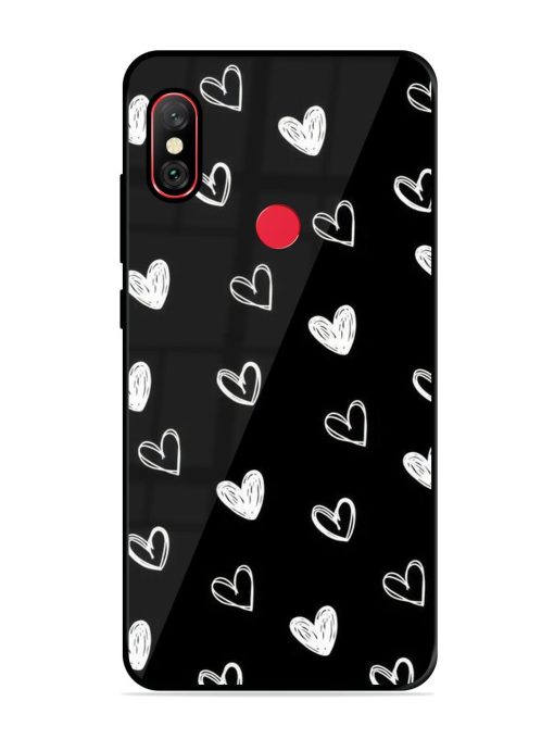 Scattered Hearts Glossy Soft Edge Case for Xiaomi Redmi Y2 Chachhi