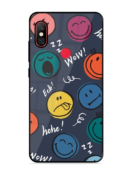 Emoticon Parade Glossy Soft Edge Case for Xiaomi Redmi Y2 Chachhi