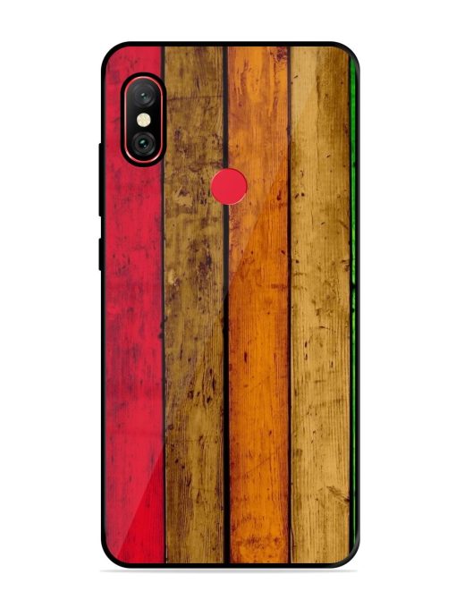 Colorful Woodgrain Glossy Soft Edge Case for Xiaomi Redmi Y2 Chachhi