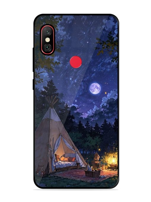 Moonlight Camping Glossy Soft Edge Case for Xiaomi Redmi Y2 Chachhi