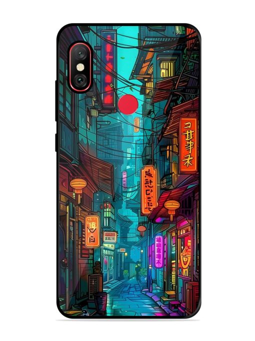 Neon Nightscape Glossy Soft Edge Case for Xiaomi Redmi Y2 Chachhi