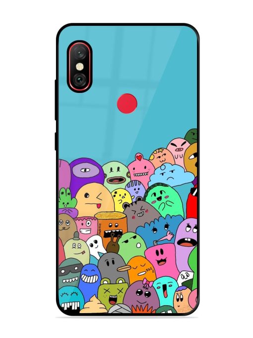 Monster Mash Glossy Soft Edge Case for Xiaomi Redmi Y2 Chachhi