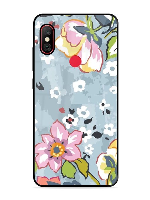 Floral Fantasy Glossy Soft Edge Case for Xiaomi Redmi Y2 Chachhi