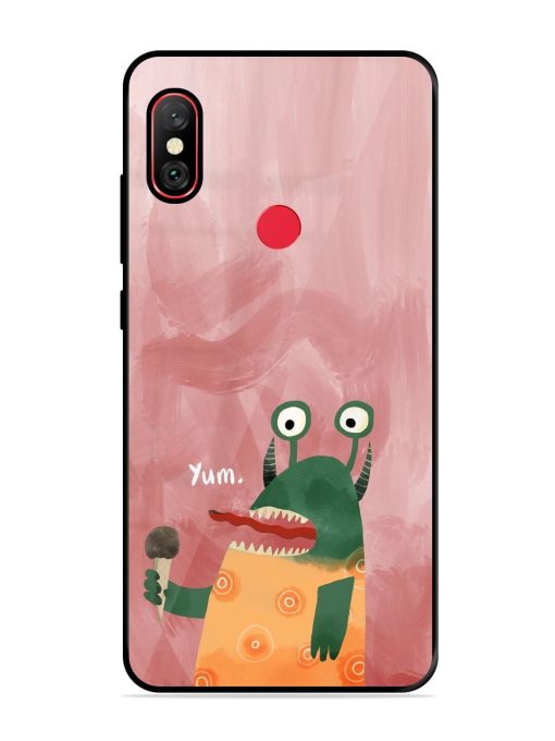 Hungry Monster Glossy Soft Edge Case for Xiaomi Redmi Y2 Chachhi