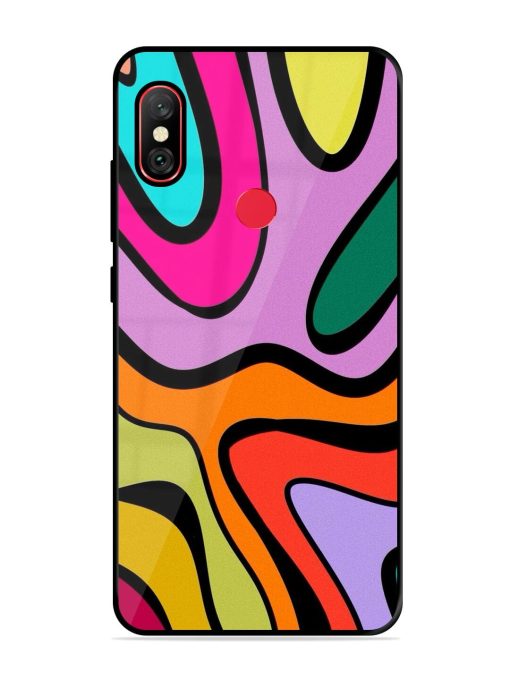 Groovy Swirls Glossy Soft Edge Case for Xiaomi Redmi Y2 Chachhi