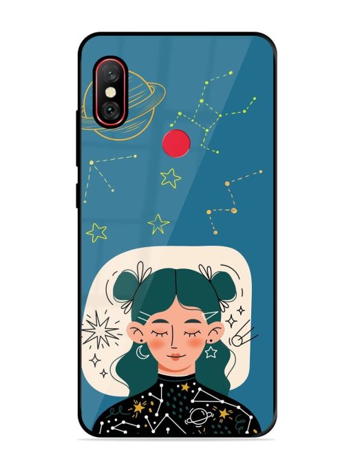 Cosmic Daydreamer Glossy Soft Edge Case for Xiaomi Redmi Y2 Chachhi