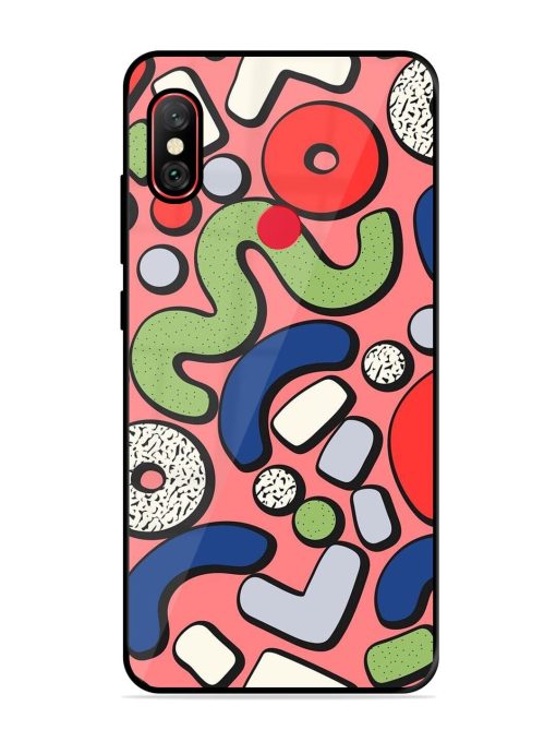 Groovy Geometric Shapes Glossy Soft Edge Case for Xiaomi Redmi Y2 Chachhi