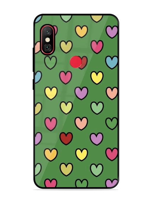 Rainbow Heart Parade Glossy Soft Edge Case for Xiaomi Redmi Y2 Chachhi