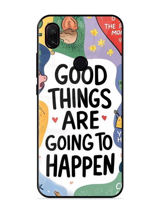 Uplifting Scribbles Glossy Soft Edge Case for Xiaomi Redmi Y3