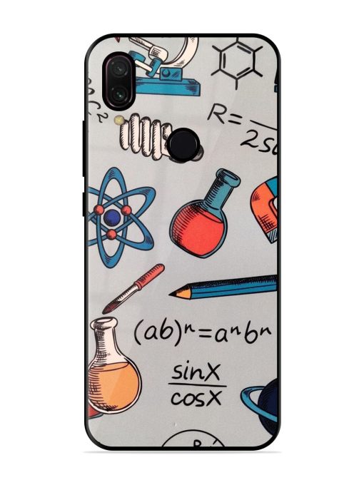 Science Doodle Glossy Soft Edge Case for Xiaomi Redmi Y3 Chachhi