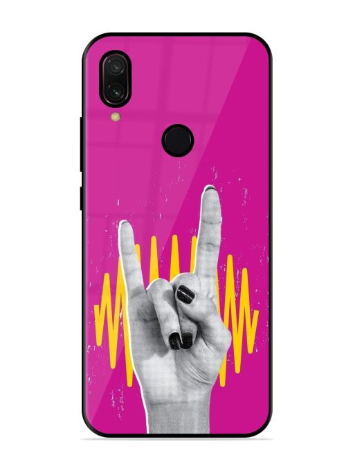 Rock Hand Glossy Soft Edge Case for Xiaomi Redmi Y3 Chachhi