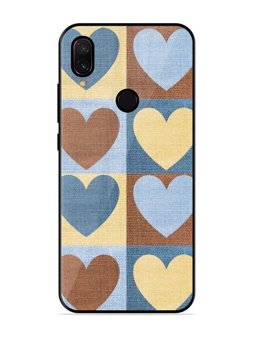 Hearts On Canvas Glossy Soft Edge Case for Xiaomi Redmi Y3 Chachhi