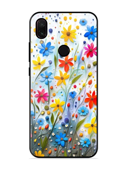 Vibrant Floral Glossy Soft Edge Case for Xiaomi Redmi Y3 Chachhi