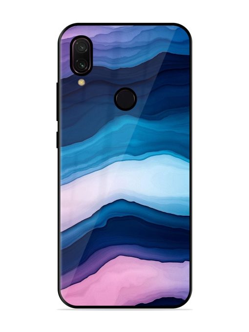 Oceanic Layers Glossy Soft Edge Case for Xiaomi Redmi Y3 Chachhi