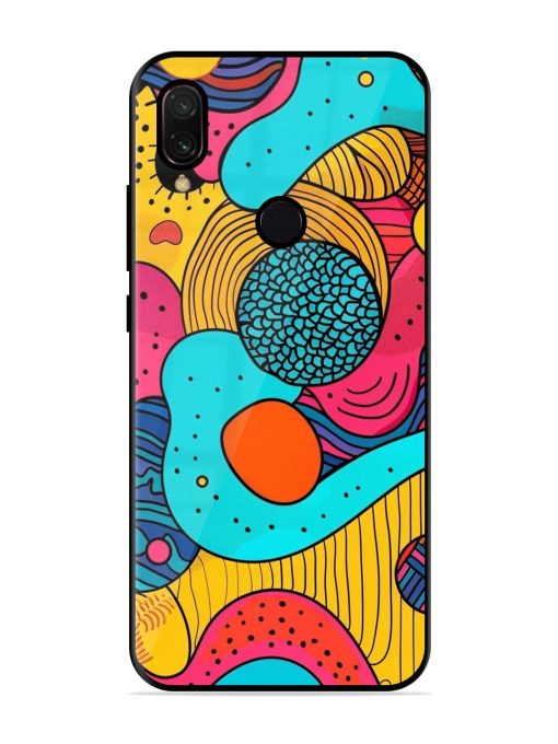 Psychedelic Patterns Glossy Soft Edge Case for Xiaomi Redmi Y3 Chachhi