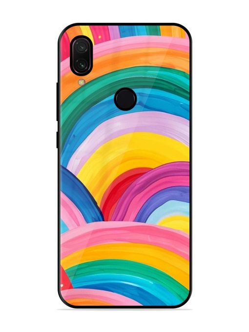 Rainbow Symphony Glossy Soft Edge Case for Xiaomi Redmi Y3 Chachhi