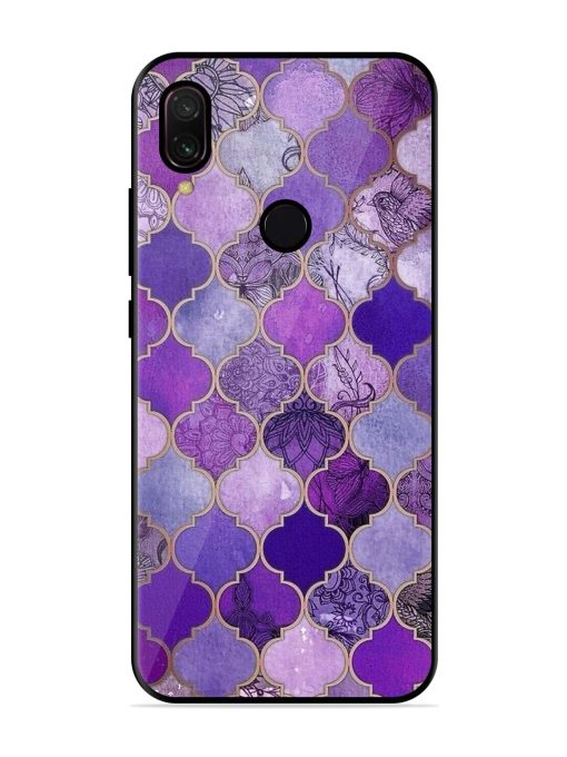 Purple Mosaic Magic Glossy Soft Edge Case for Xiaomi Redmi Y3 Chachhi