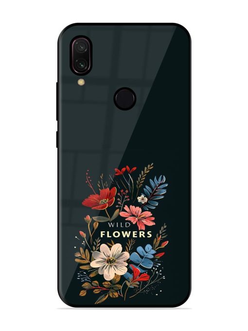 Dark Floral Glossy Soft Edge Case for Xiaomi Redmi Y3 Chachhi