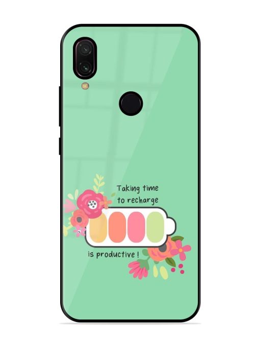 Recharge And Bloom Glossy Soft Edge Case for Xiaomi Redmi Y3 Chachhi