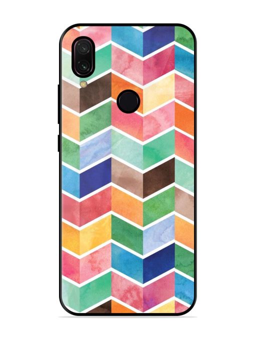 Watercolor Chevron Whimsy Glossy Soft Edge Case for Xiaomi Redmi Y3 Chachhi