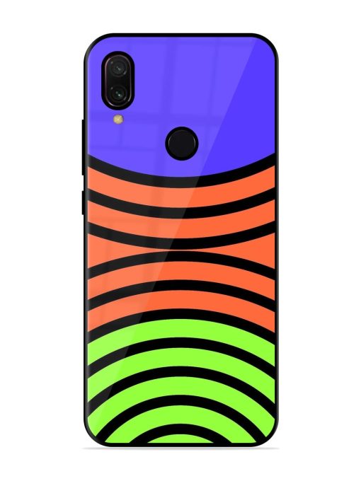 Psychedelic Stripe Symphony Glossy Soft Edge Case for Xiaomi Redmi Y3 Chachhi