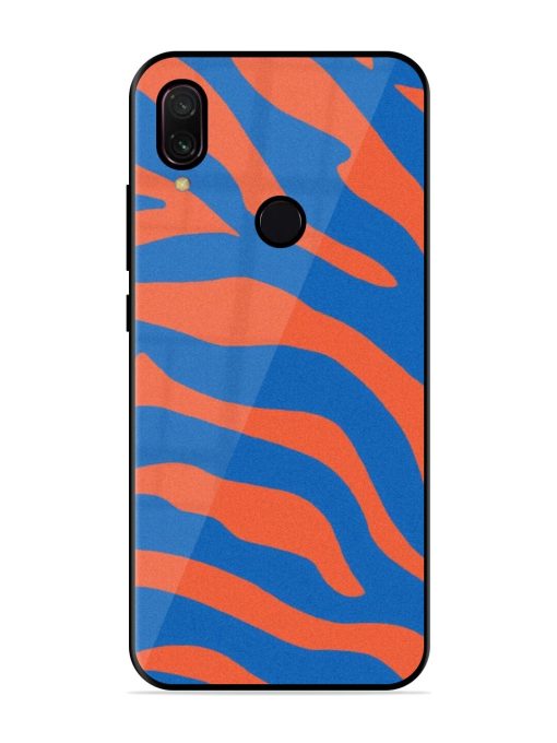 Zebra Stripes In Blue And Orange Glossy Soft Edge Case for Xiaomi Redmi Y3 Chachhi