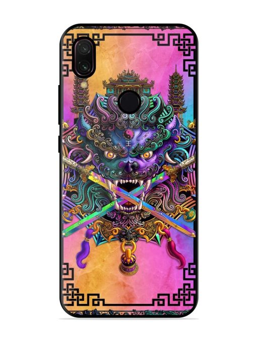 Psychedelic Fu Dog Tapestry Glossy Soft Edge Case for Xiaomi Redmi Y3 Chachhi