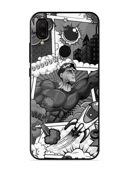 Comic Book Chaos Glossy Soft Edge Case for Xiaomi Redmi Y3 Chachhi