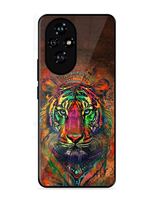 Cosmic Tiger Glossy Soft Edge Case for Honor 200 (5G)