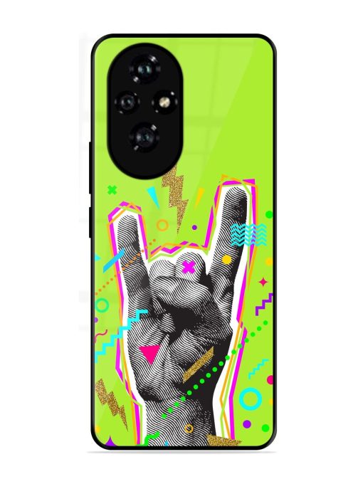 Neon Rock Glossy Soft Edge Case for Honor 200 (5G)