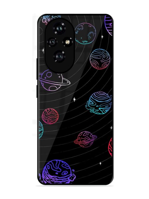 Cosmic Ballet Glossy Soft Edge Case for Honor 200 (5G)